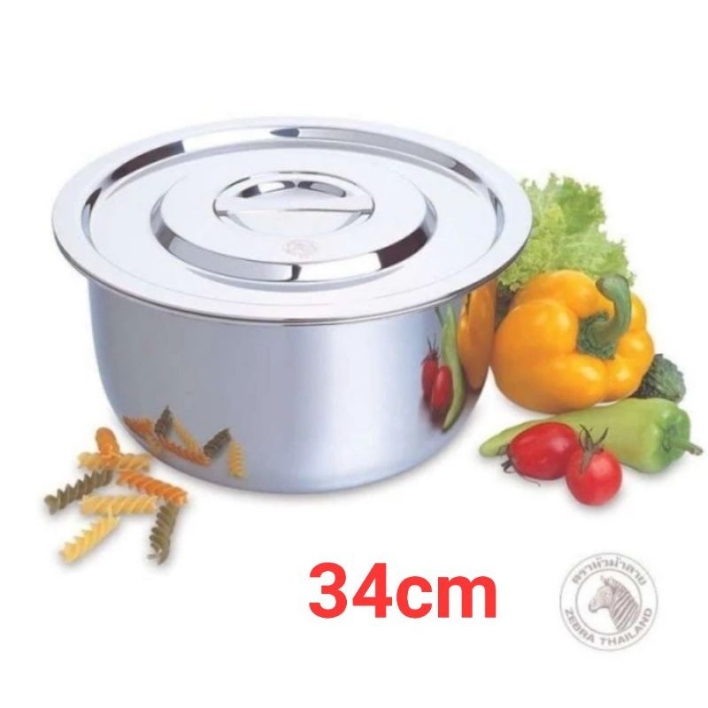 ZEBRA 170034 INDIAN PAN 34CM PANCI STAINLESS SUS 304