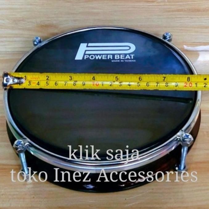 ORIGINAL TAM ATAU KEPAK TUNG HADROH REBANA 8 INCH HITAM BIRU POWER | PETERSTOREZ