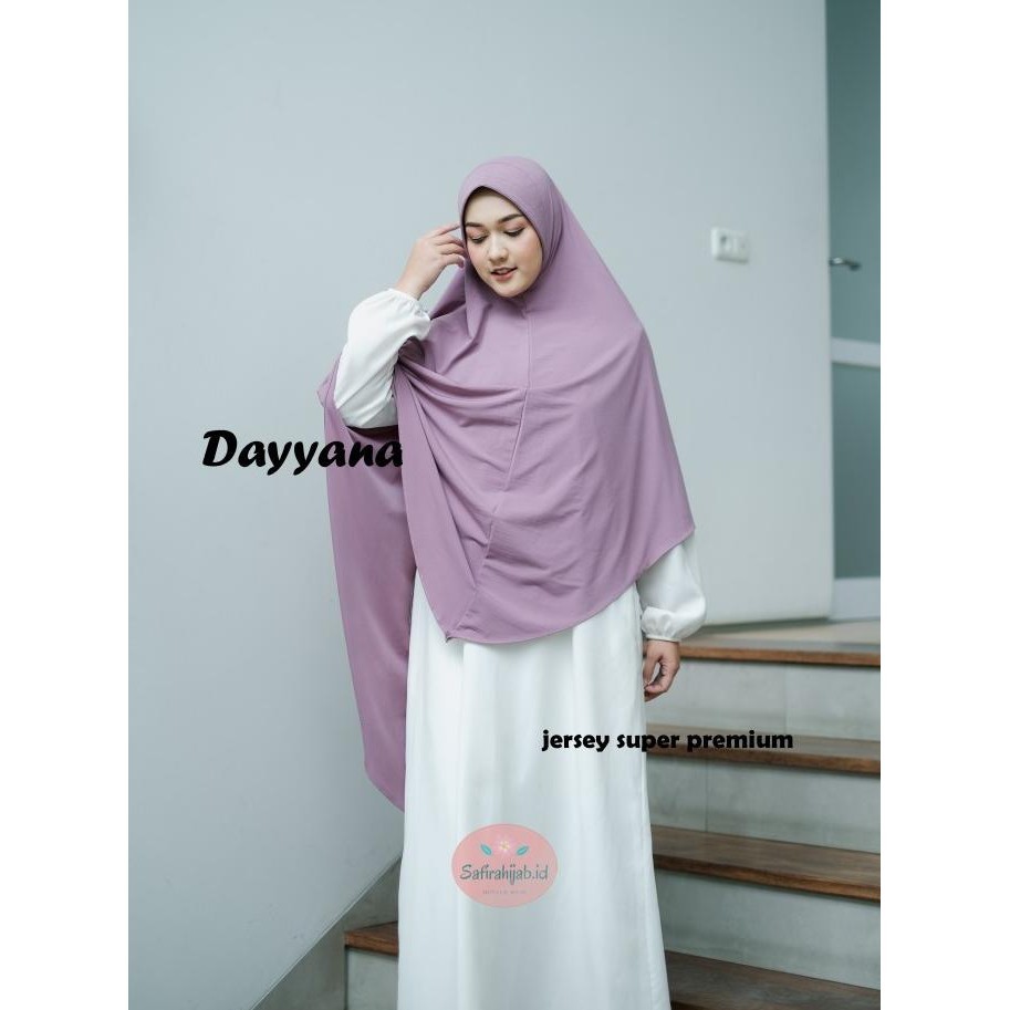 Ready Khimar Syari Jumbo Dayana Pad Antem Jersey Super Premium Baru