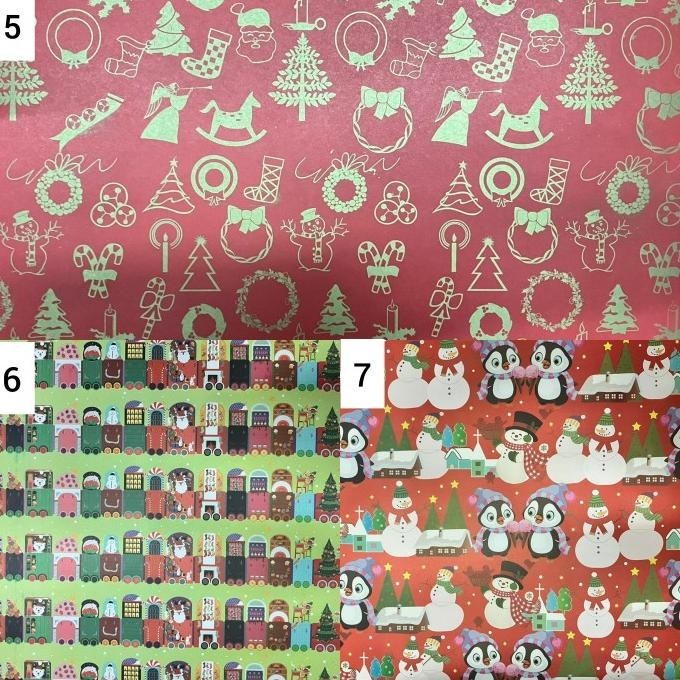 

Special Paket isi 4 Kertas Kado Natal / Christmas (imp)