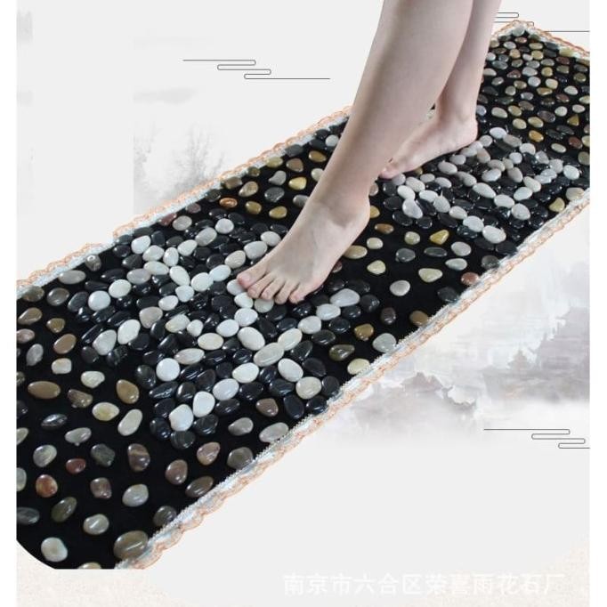 Alas Refleksi Karpet Matras Akupuntur Terapi Kaki Batu