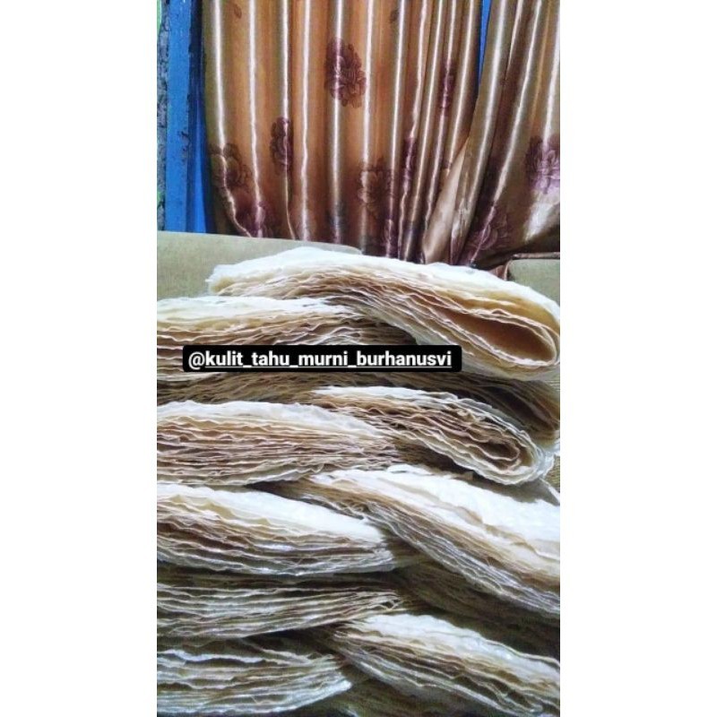 

KULIT TAHU MURNI ISI 50 LEMBAR bisa untuk dimsum, ekado, sup dll, sudah bersertifikat HALAL MUI