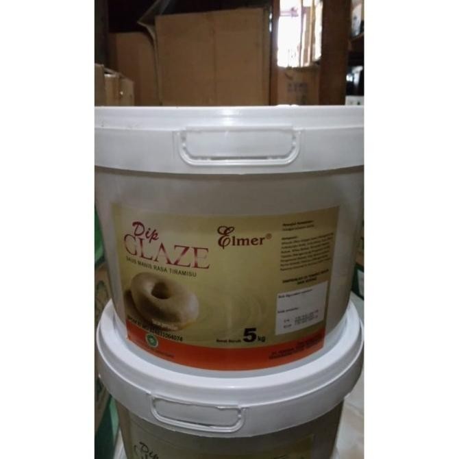 

New Elmer Dip Glaze - Topping Donat Tiramisu 5Kg - Gosend Only!!! Best - kuigrocery