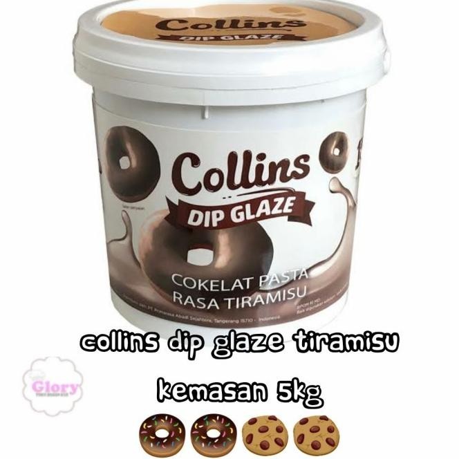 

ASN-224 COLLINS DIP GLAZE TIRAMISU 5KG/TOPPING DONAT/TOPPING KUE - kuigrocery