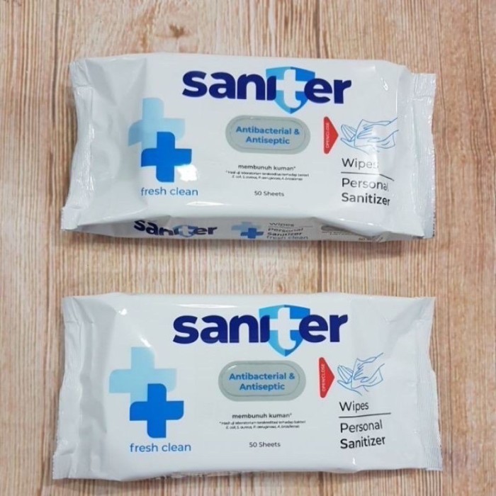 >>>>>] Saniter Antibacterial & Antiseptic Wipes - Tisu Basah Saniter