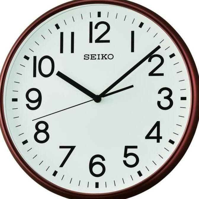 Jam Dinding Seiko Japan Qxa677B Qxa677 Brown Original