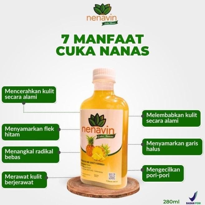 

NENAVIN Cuka Nanas Asli 100% - Merawat Kecantikan dan Kesehatan