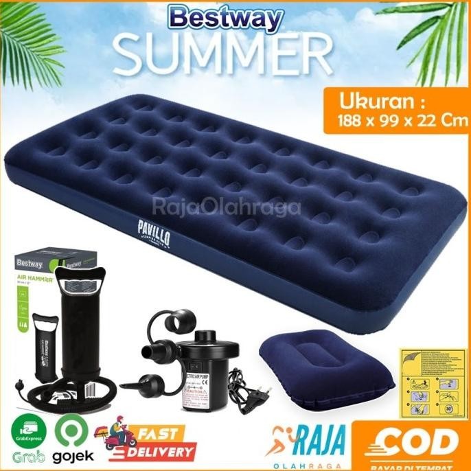 Bestway 67001 Kasur Angin Twin - Blue