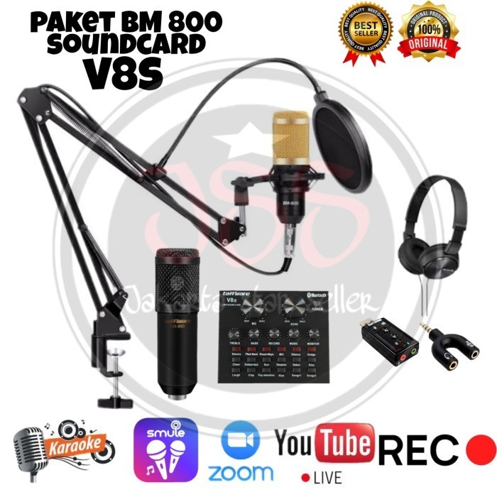 Paket C Bm 800 V8S / Paket Recording Bm 800 Soundcard V8S
