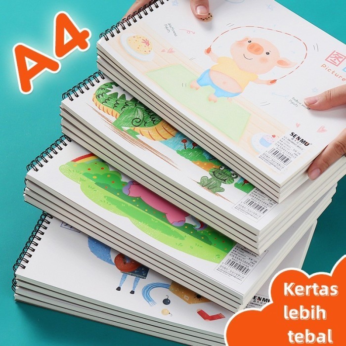 

Hemat Terlaris Watercolor Book Kertas Buku Lukis 30/50 Lembar Buku Gambar Terlaris
