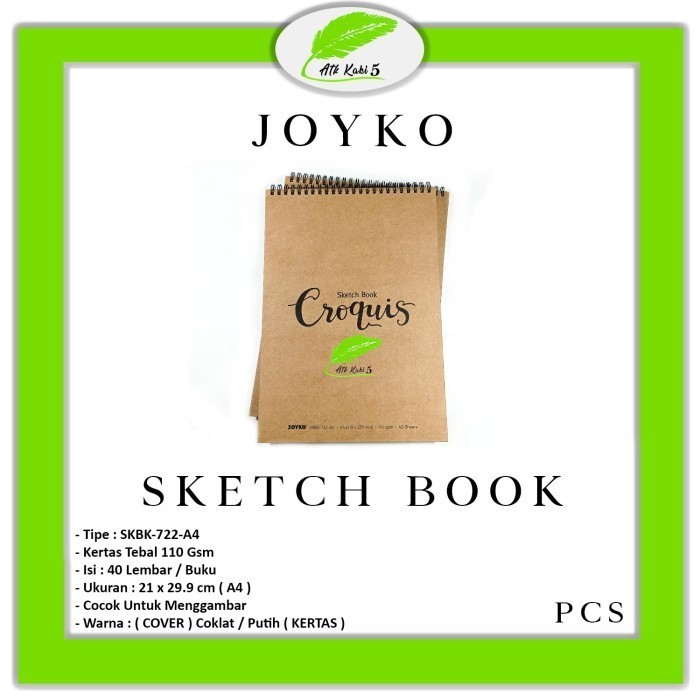 

Terbatas Sketch Book Joyko Skbk - 722 - A4 [ Perbuku ] Trendi