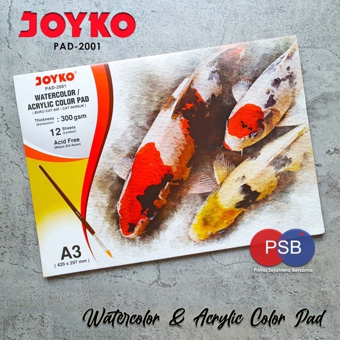 

Promo Joyko Watercolor Acrylic Color Pad A3 Pad-2001 / Buku Lukis Joyko Diskon