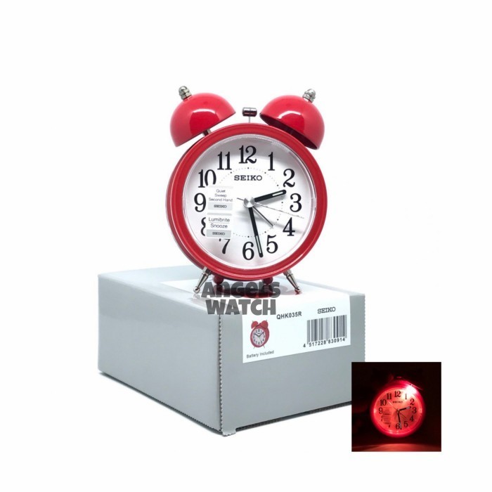 Terbaru Jam Weker Kring Seiko Qhk035R Original Seiko Promo Terlaris