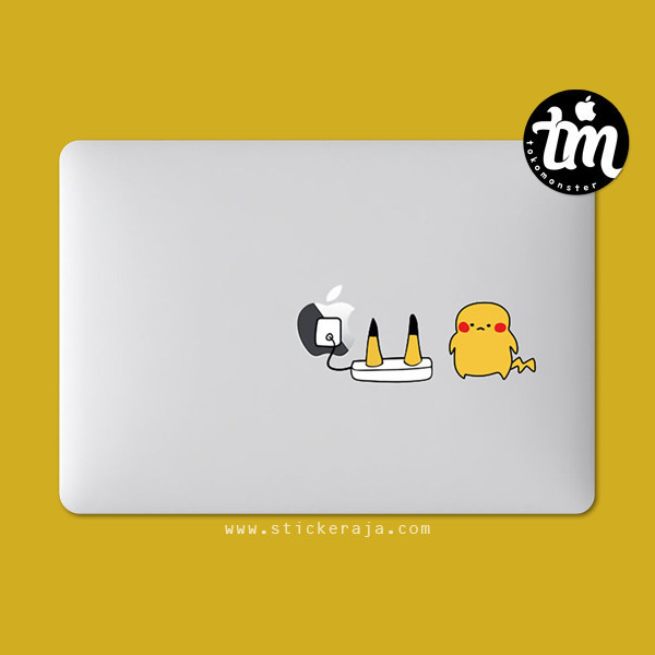 Terbaru Stiker Laptop Macbook Asus Acer Dell Lenovo - Sticker Pikachu Promo Terlaris