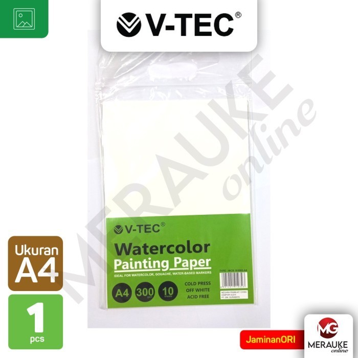 

Cuci Gudang V-Tec Watercolor Painting Paper 300Gsm A4 Wcb-103002 (1 Pak Isi 10S) Hemat