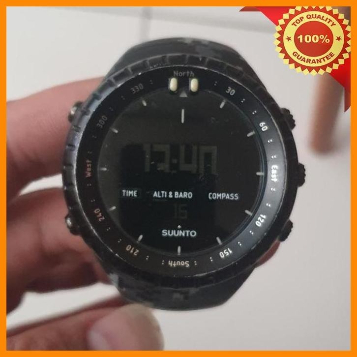 (JOHA) JAM TANGAN SUUNTO CORE ALL BLACK ORIGINAL SECOND LCD PUTUS