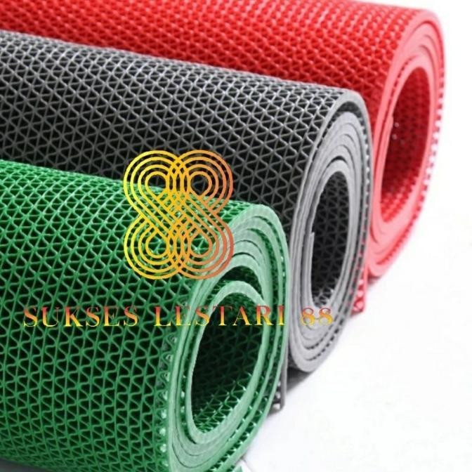 Keset Karpet Pvc Anti Slip Kamar Mandi Karpet Masjid Wudhu Meteran