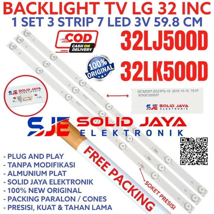 BACKLIGHT TV LED LG 32 INC 32LK500 D 32LK500D 32LK LAMPU BL 7K 3V IN