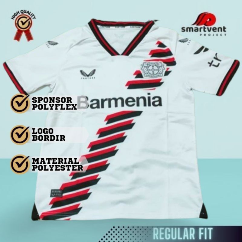 Jersey Bola Leverkusen Away Grade Ori High Quality Musim 2023/2024