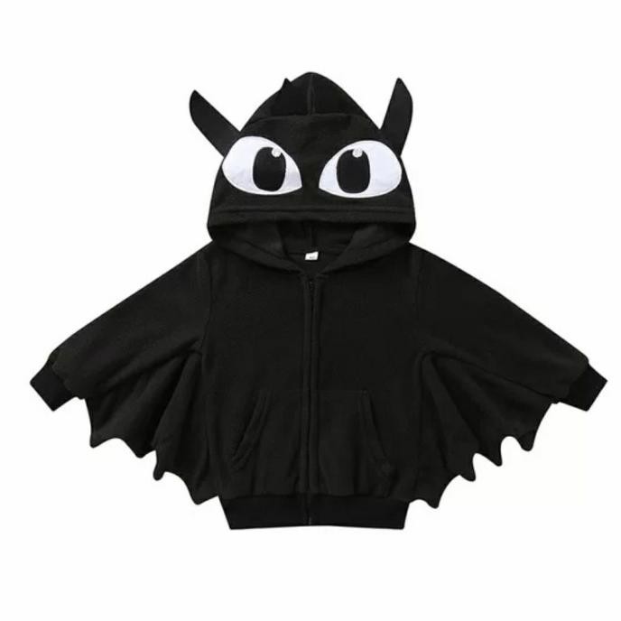 Best Seller Toothless Dragon Kids Jacket Halloween Costume Bat Train Your Dragon Terbaik