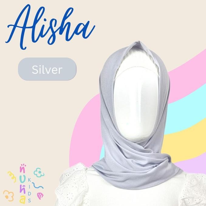 Terlaris Jilbab Anak Jersey Premium Bergo Hijab Belahan Depan Alisha M Limited Edition