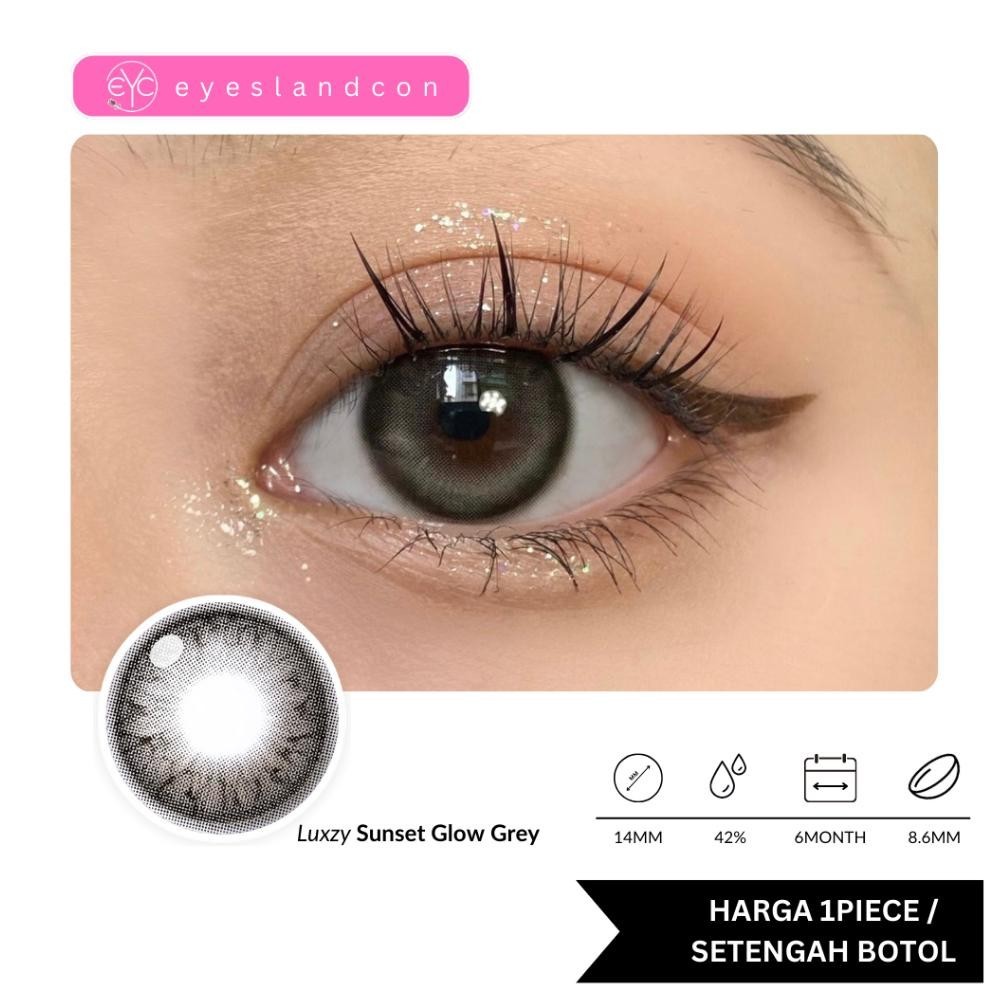 TERLARIS Eyeslandcon - Softlens Luxzy Sunset Glow Grey (1 PCS/SEBELAH) SM69