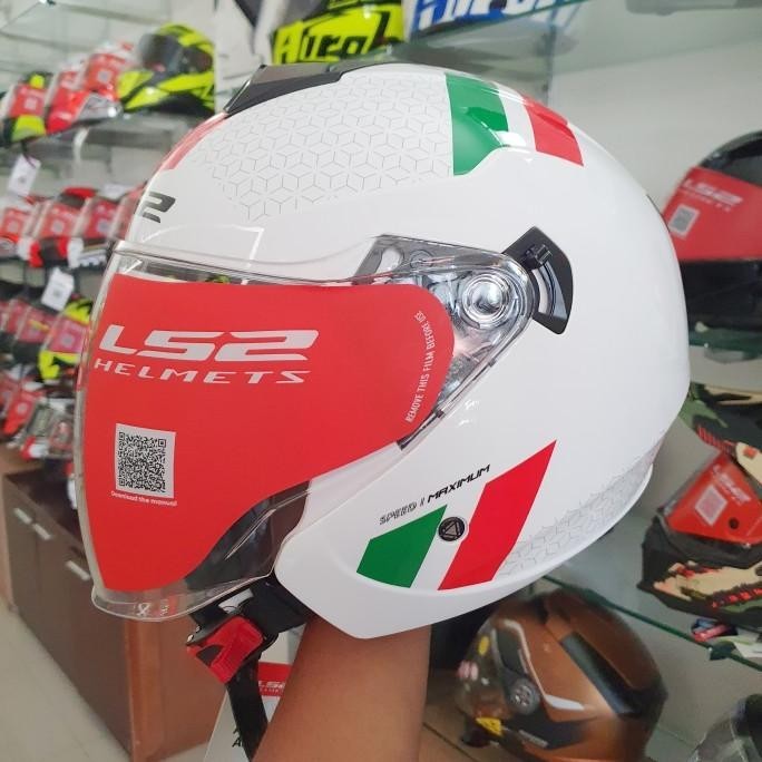 Big Sale Helm Ls2 Of573 Twister Open Face Helmet White Berkualitas