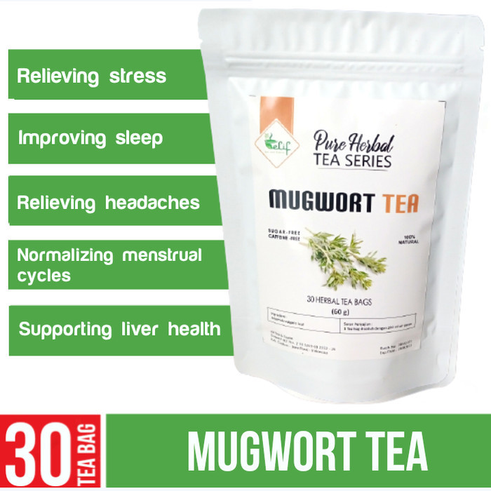 

Mugwort Tea : Artemisia Vulgaris Leaf Isi 30 Tea Bag