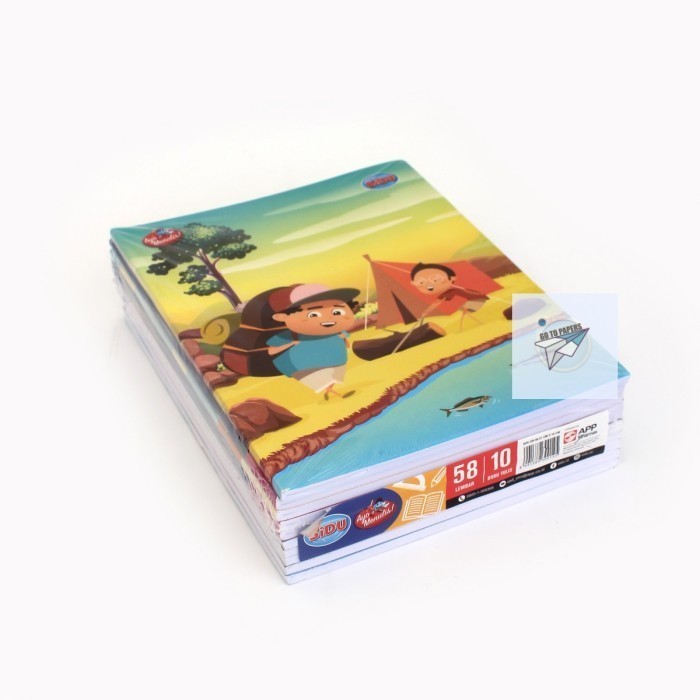 

Cantik Buku Tulis Anak Sekolah Sidu 58 Lembar [ Pack ] Bergaransi