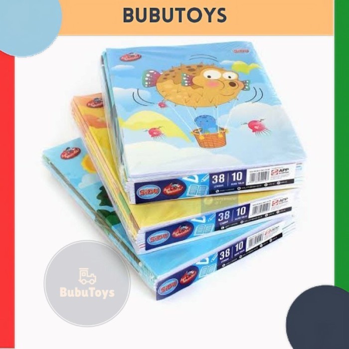 

Produk Buku Tulis Sekolah Anak Sidu 38 Lembar 1 Pack (Isi 10 Bubu) Gilaa!!!