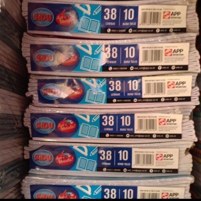 

Sale!!! Buku Tulis Sidu 38 Lembar 1 Pack (Isi 10 Buku) Hemat