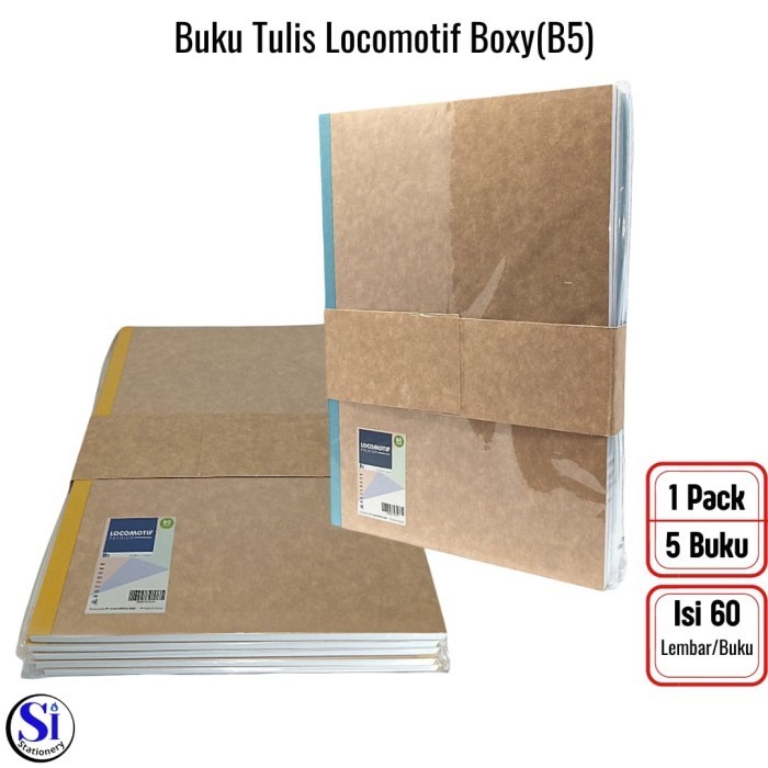 

Murah Buku Tulis Locomotif Premium B5 60 Lembar Isi 5 Pcs Trendi