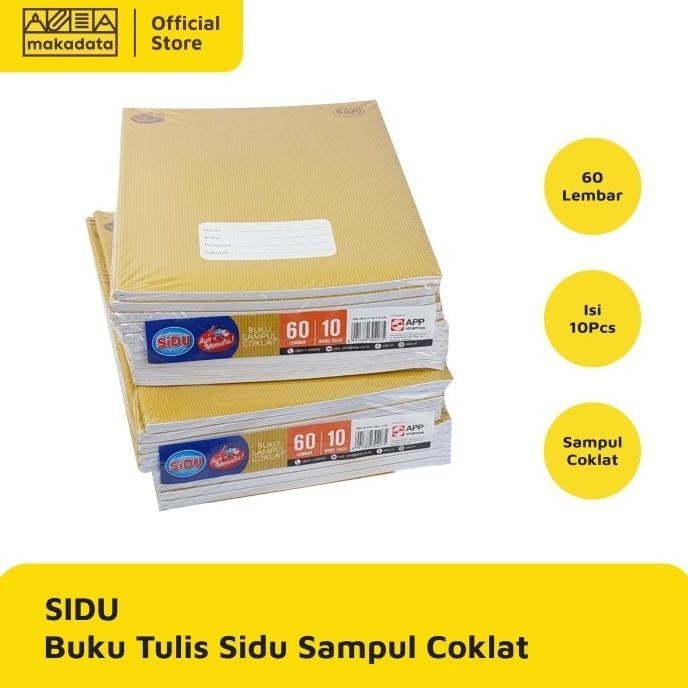 

Nikmati Buku Tulis Sidu 60 Lembar Kraft Cover / Sampul Coklat Trendi