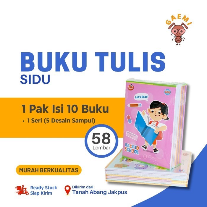 

Lucu Buku Tulis Sidu Sinar Dunia 58 Lembar 1 Pak Isi 10 Buku Hot Sale