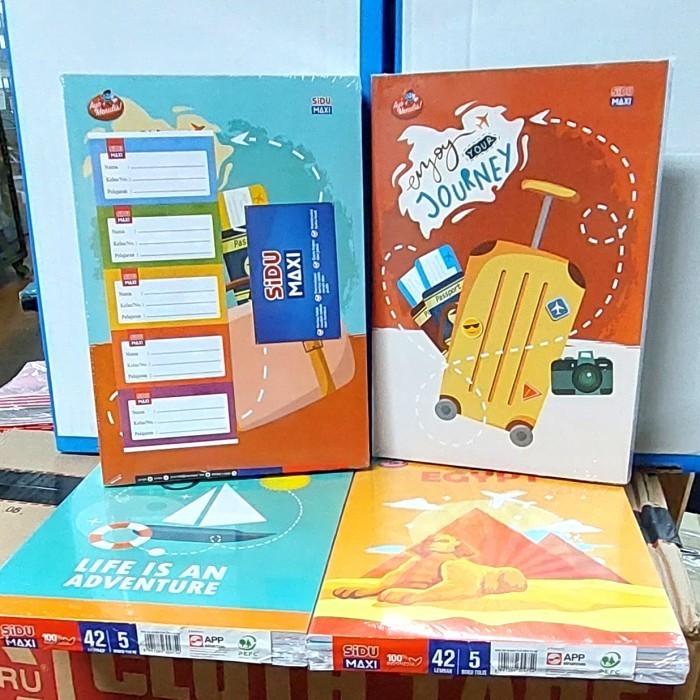 

Produk Buku Tulis Sidu Maxi 42 Lembar Panjang (Per Pak) Trendi