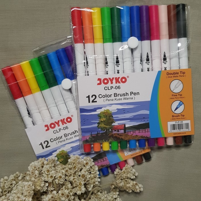 

Joyko Color Brush Pen Pena Kuas Warna CLP-06 (Murah Isi 12) HOT SALE