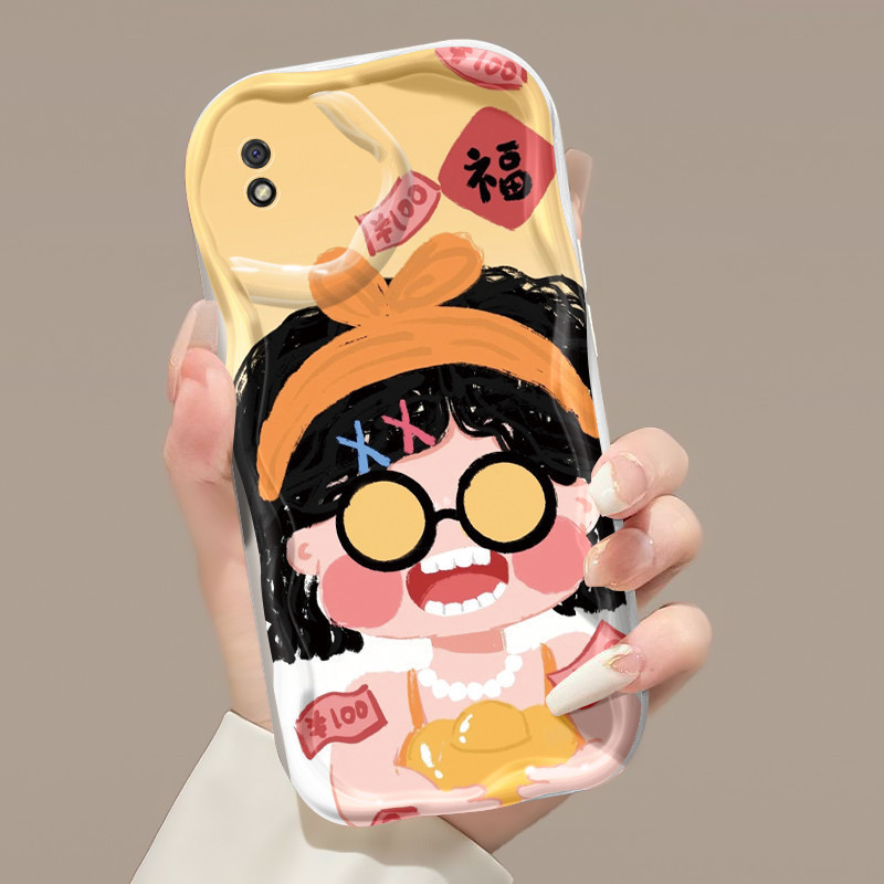 Casing Hp Xiaomi Redmi 9C NFC Redmi 9A 9i A1 A2 A1+ A2+ POCO C31 Case ponsel pola perempuan Cases menyenangkan kartun Hp Kesing untuk IPhone Casing kover pelindung kreatif Softcase