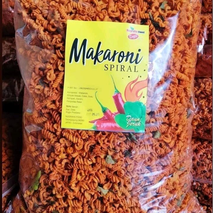 

Makaroni Spiral Daun Jeruk 500 gram