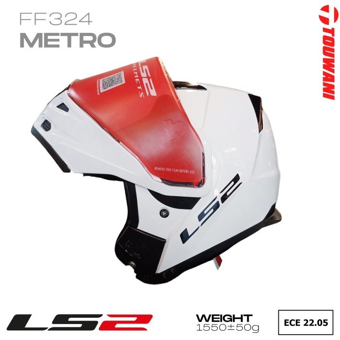 Helm LS2 FF324 Metro Solid White