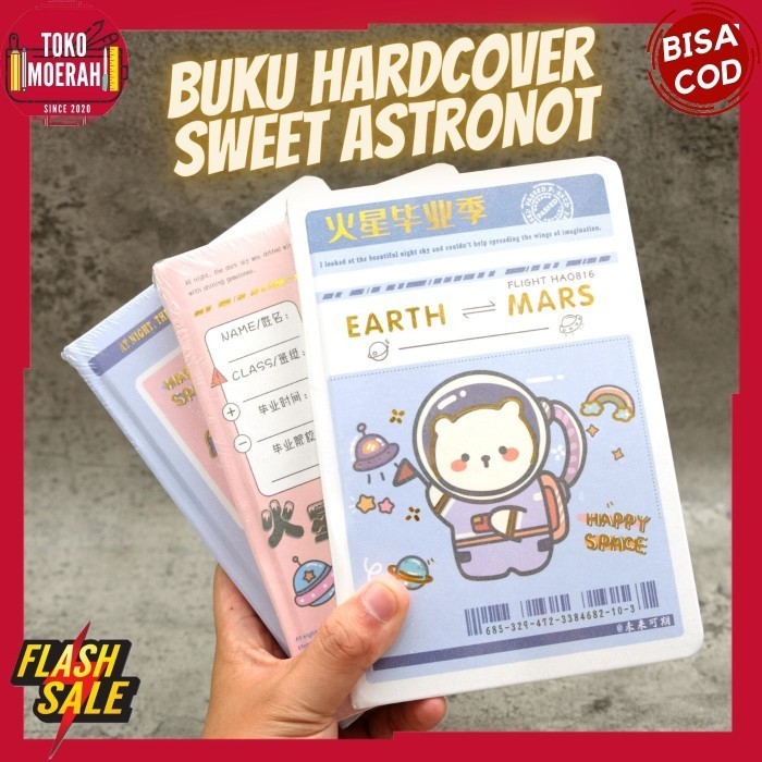 

Gilaa!!! Buku Sweet Bunny Notebook Diary Hardcover Sweet Astronot Lucu Imut Cod Hot Sale