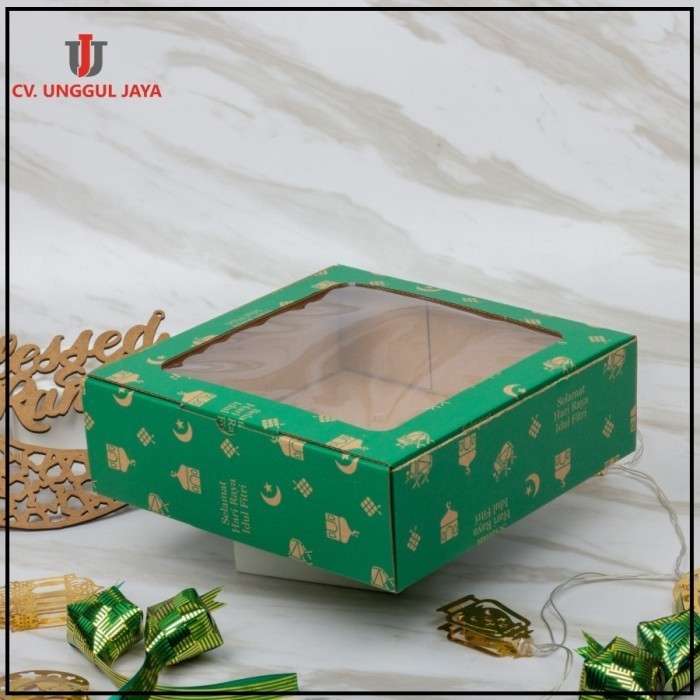 Dus Hampers Lebaran Box Packaging Kue Tart Kardus Idul Fitri 22x22x7