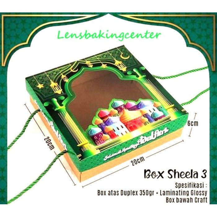 Dus / Box /Kotak Lebaran/Idul Fitri Lapis Legit/Kue/Brownies Panggang