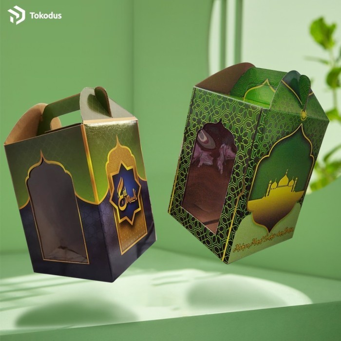 Kardus Box Kue Kering Lebaran Isi 3 Toples 500gr - Tokodus Cimahi