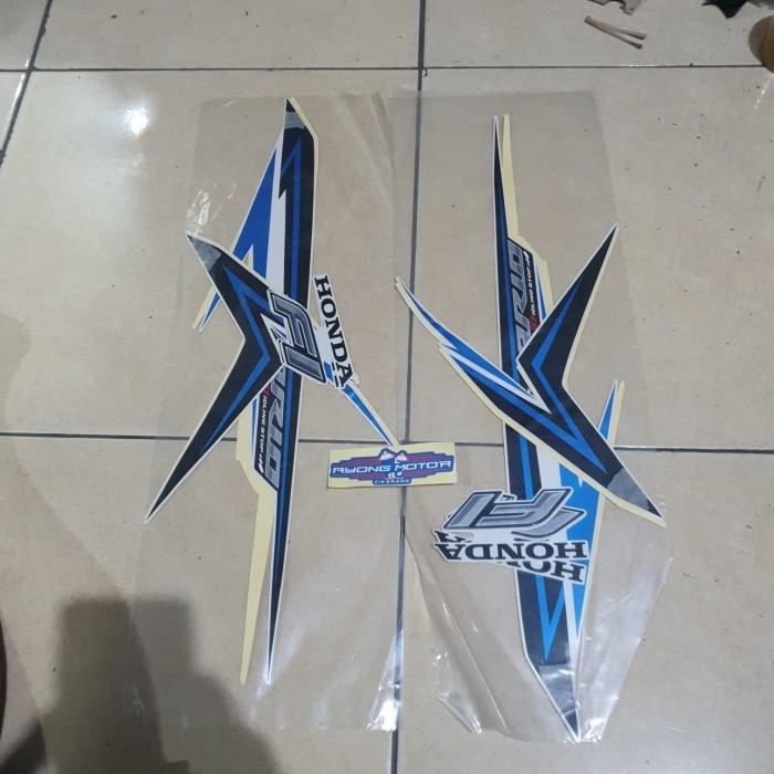 Striping Vario 125 LED ISS 2016 Putih Biru ORI