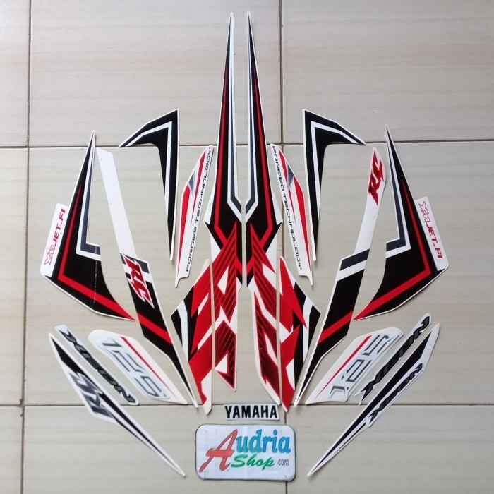 Stiker Striping Motor Yamaha Xeon RC 125 2013 Putih
