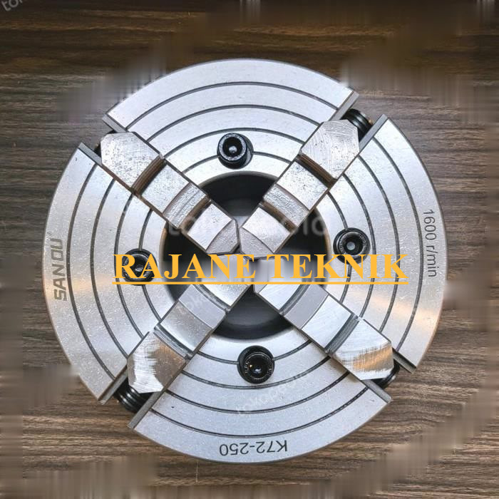 NEW CHUCK BUBUT 10IN KAKI 4 CLAW BUBUT 4 JAW CATOK KEPALA BUBUT 10INCHI