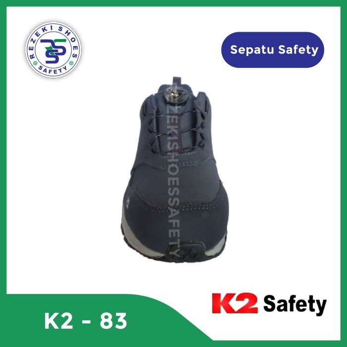 Sepatu Safety K2-83 BOA Navy - Sepatu Sport Safety K2 83 BOA Navy