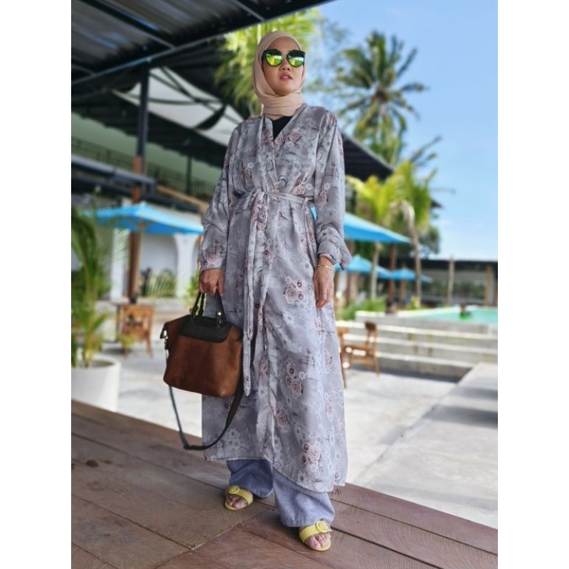 cardie panjang jumbo imora long outer big size motif pakaian luaran wanita