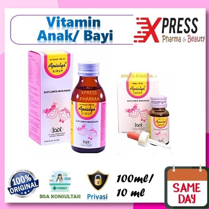 Terlaris XPRESS Apialys sirup / drop Apyalis Apialis Vitamin Anak Bayi SALE