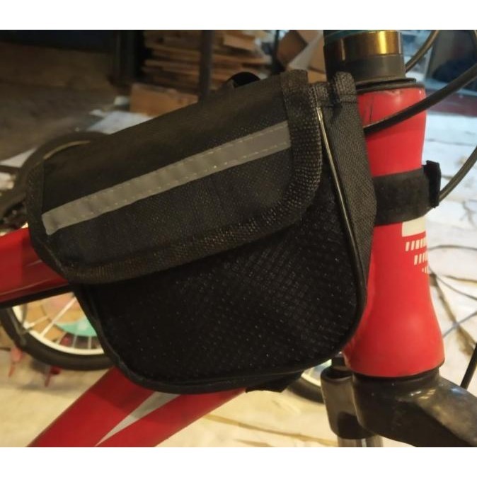 Tas sepeda di frame bahan nylon anti air
